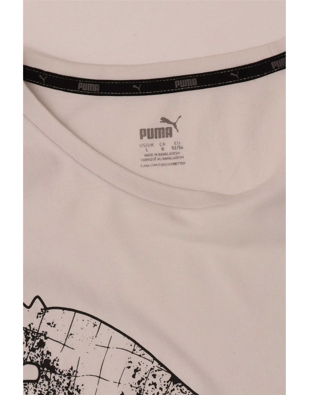 Tricou grafic Puma pentru bărbați Top Large White