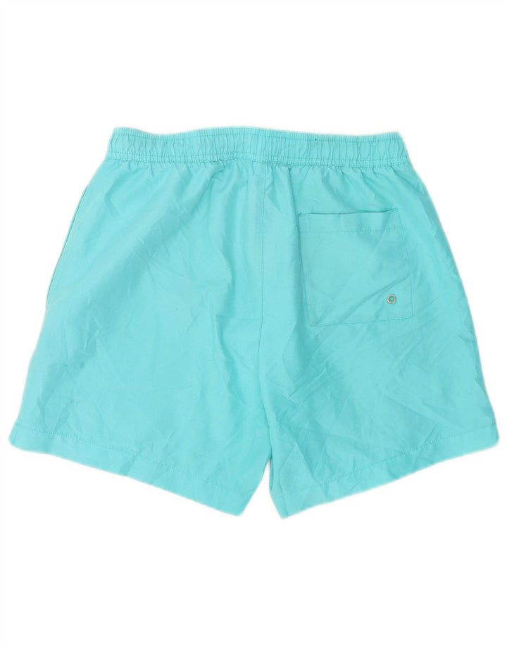 Pantaloni scurți de înot grafic Calvin Klein pentru bărbați, poliester color block, albastru mic