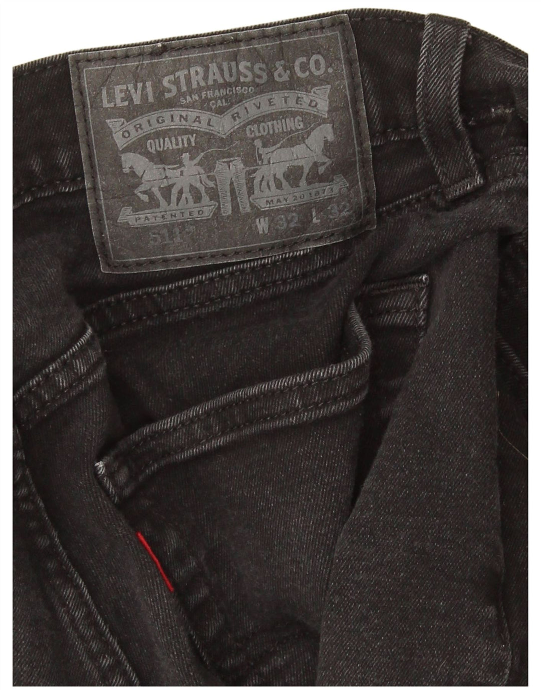 Blugi Levi's 511 Slim pentru bărbați W32 L27 bumbac negru