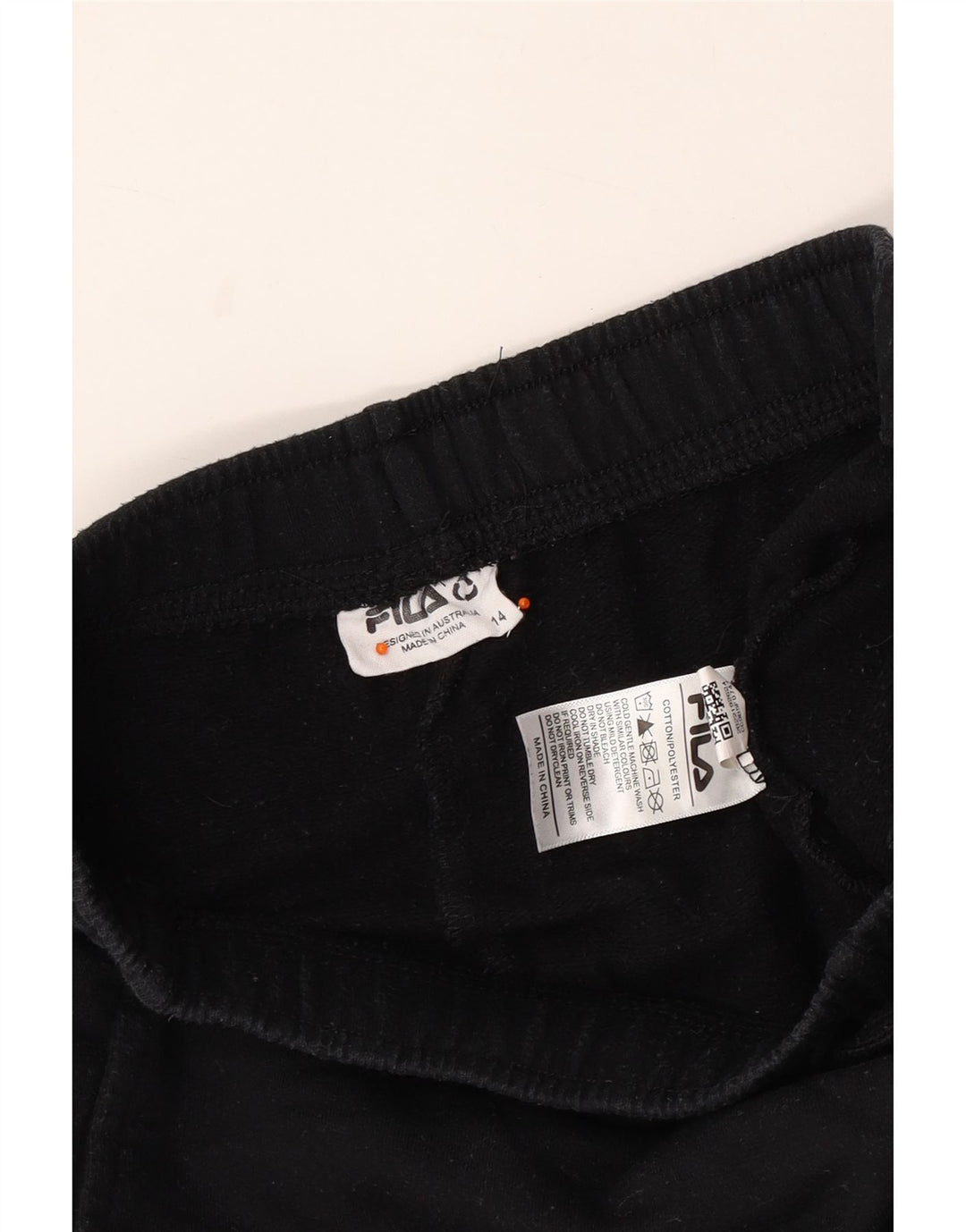 FILA Fete Graphic Cargo Trening Pantaloni Joggeri 13-14 Ani Negru