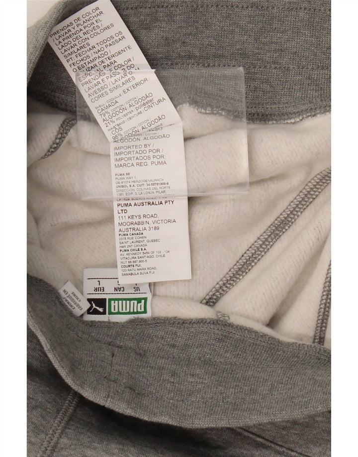 Pantaloni de trening cargo PUMA pentru bărbați, mari, gri bumbac cu pete