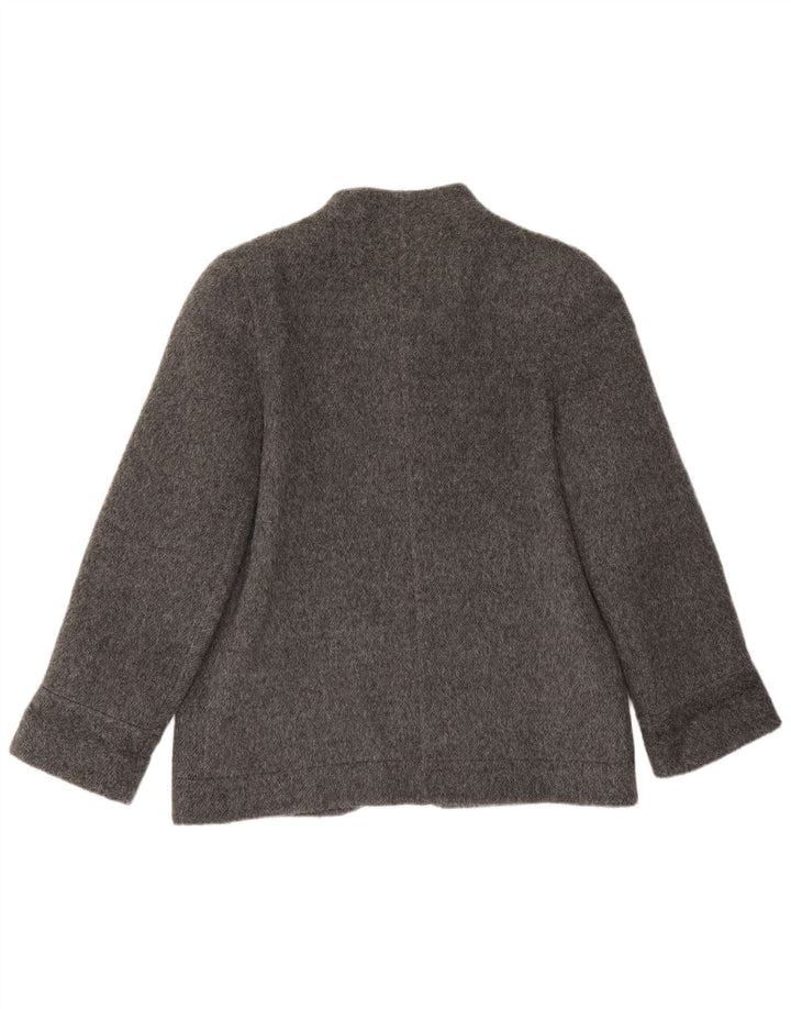 Blazer Vintage pentru femei cu 4 nasturi, UK 14, mare, gri