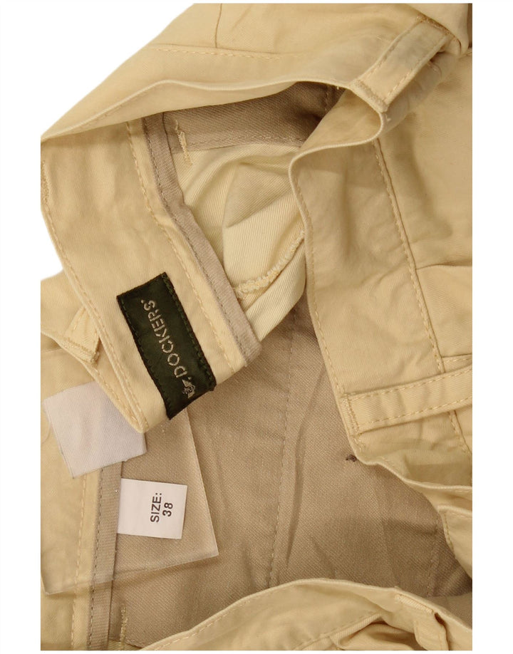 DOCKERS Mens Pegged Chino Shorts W38 XL  Beige