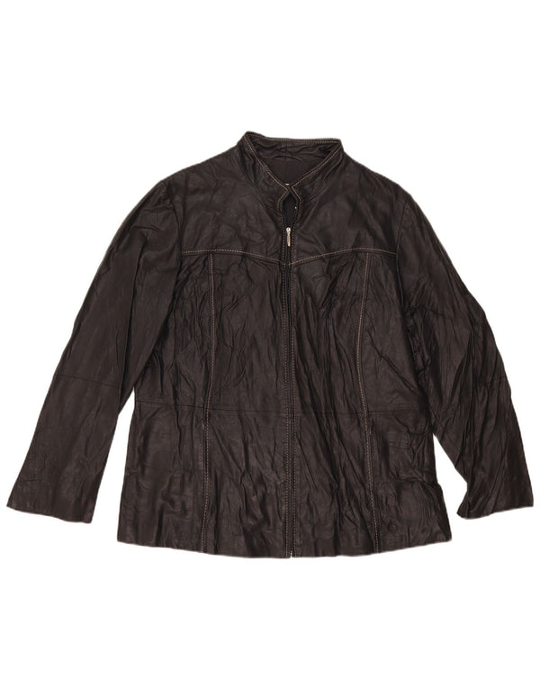 Jachetă de piele Persona pentru femei Mărimea 21 Medium Black