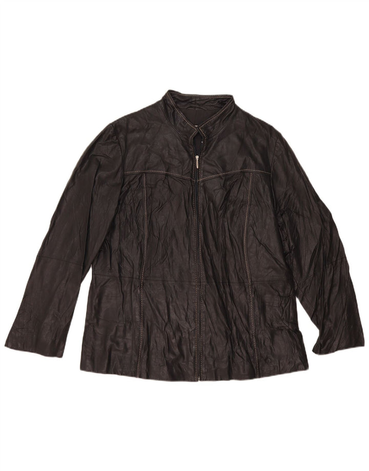 Jachetă de piele Persona pentru femei Mărimea 21 Medium Black
