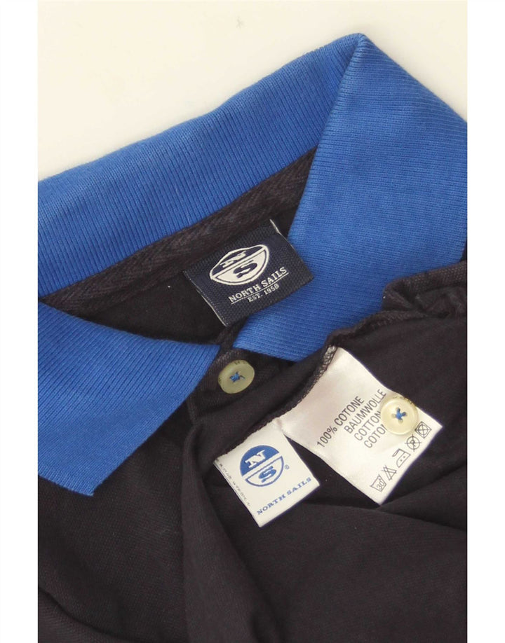 Cămașă polo North Sails pentru bărbați, bumbac color bloc, albastru bleumarin