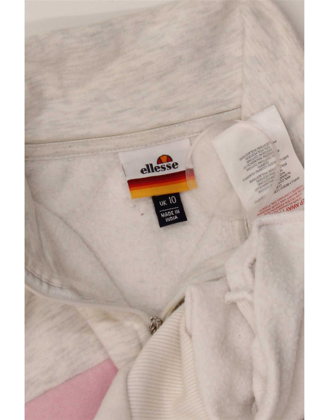 Pulover de hanorac oversize pentru femei Ellesse UK 10 mic gri