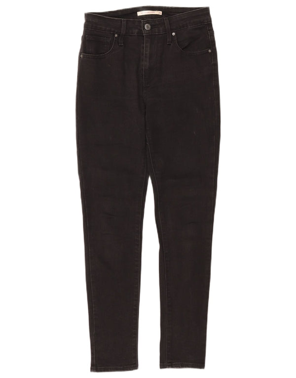 Blugi skinny cu talie mare 721 LEVI'S pentru femei L26 L27 bumbac negru