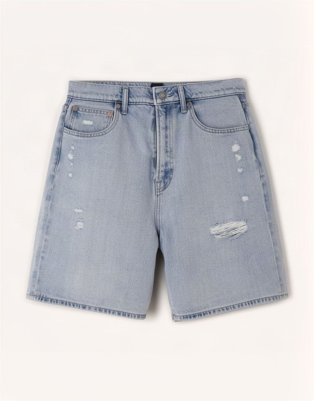 Pantaloni scurți din denim distressed Gap pentru femei, mediu W28, bumbac albastru