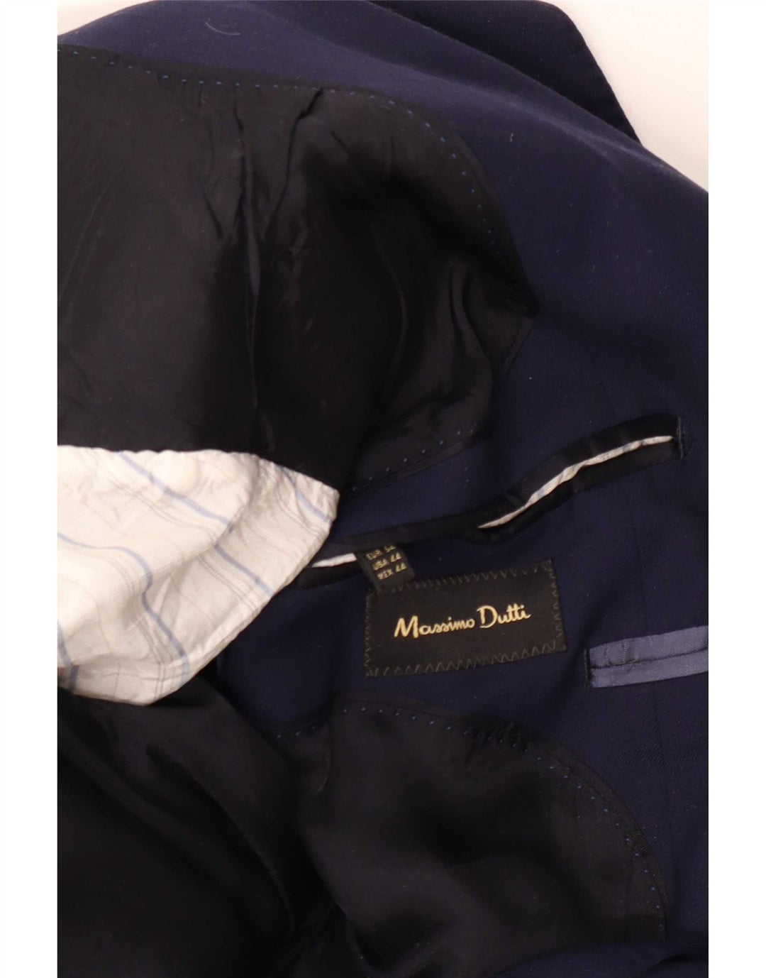 Massimo Dutti Jachetă pentru bărbați cu 2 nasturi EU 54 XL Lână bleumarin