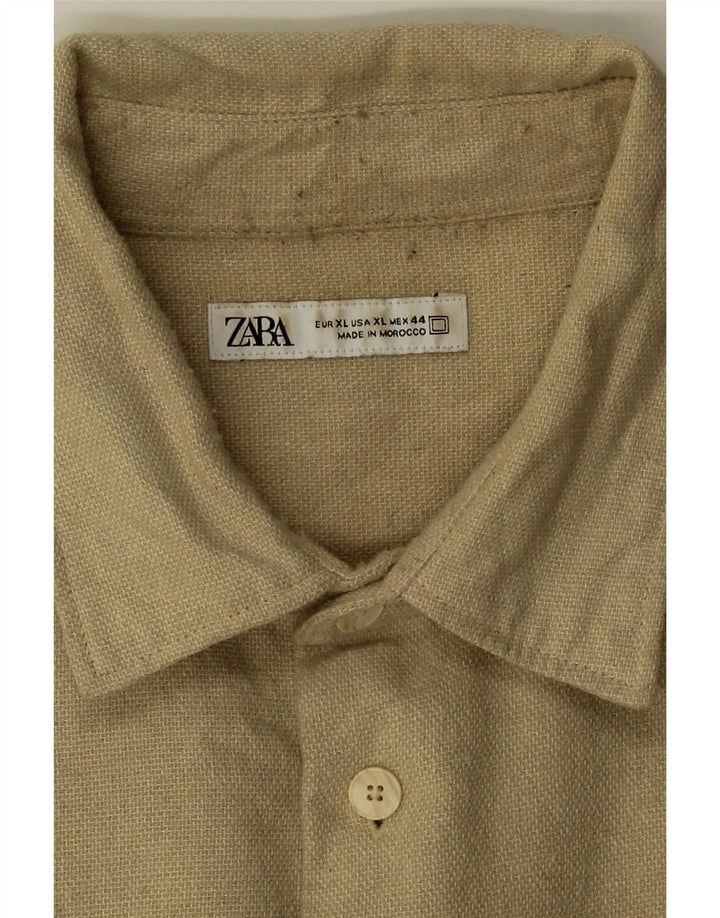 Cămașă pentru bărbați Zara XL Bej