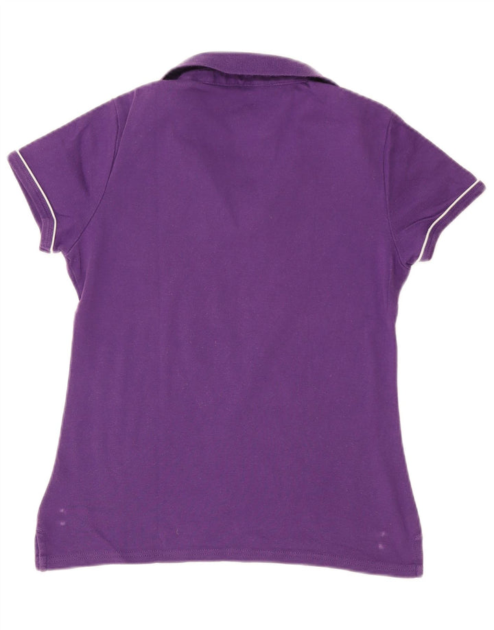 Tricou polo Tommy Hilfiger pentru femei UK 12 Mov mediu