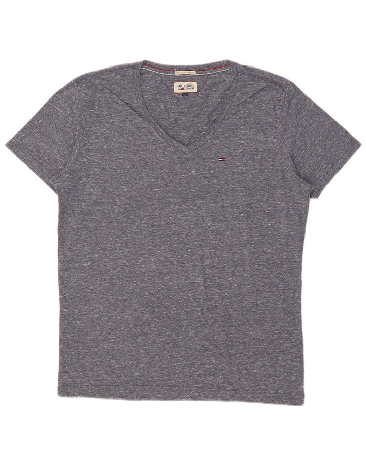 Tricou Tommy Hilfiger pentru femei Top UK 16 Large Gri Pete Polyester