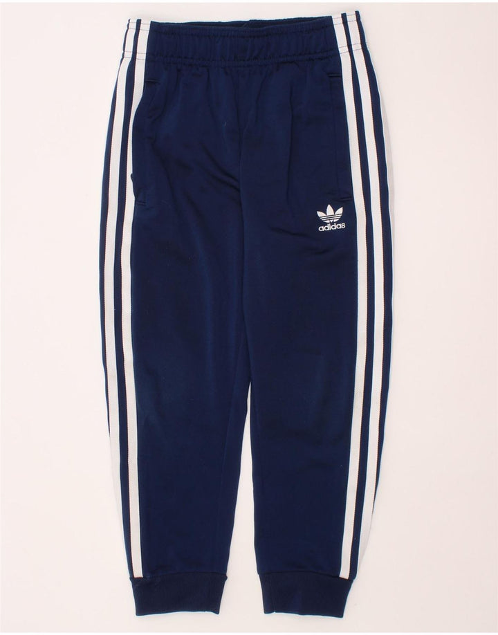 Pantaloni de trening Aeroready ADIDAS pentru baieti Joggeri 5-6 ani bleumarin