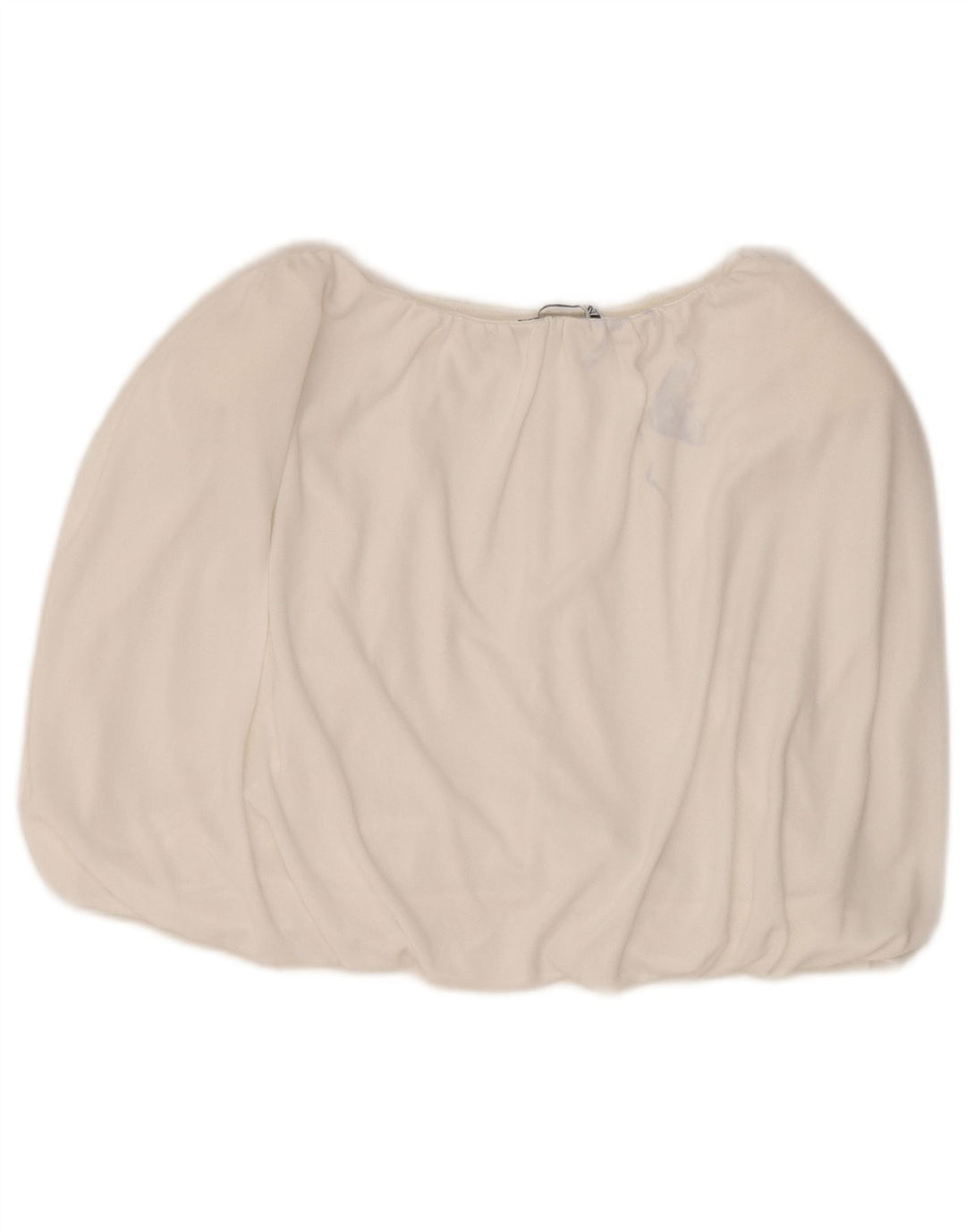 Crop Top fără mâneci pentru femei Zara UK 12 Poliester alb mediu