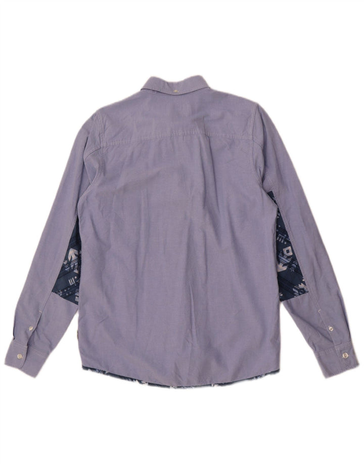 Cămașă subțire pentru bărbați Carhartt, mic albastru, bumbac color bloc