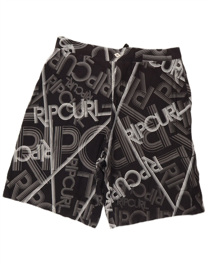 Pantaloni scurți de înot grafic RIP CURL pentru bărbați, mari, negri
