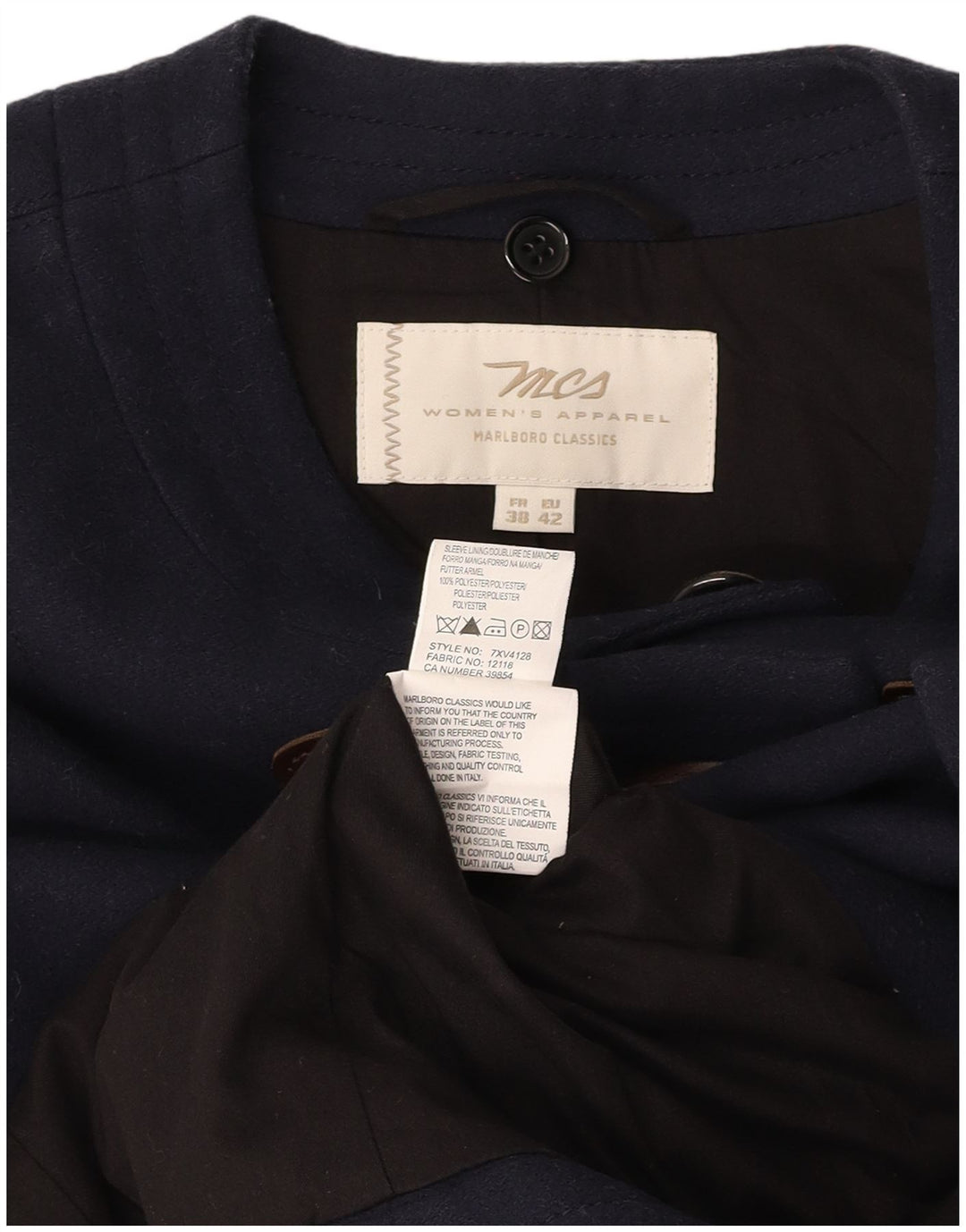 MARLBORO CLASSICS Palton pentru femei EU 42 Poliester mare bleumarin