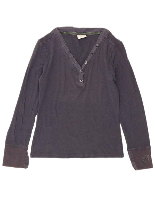 Top pentru femei North Sails cu mânecă lungă UK 12, mediu, bleumarin, bumbac