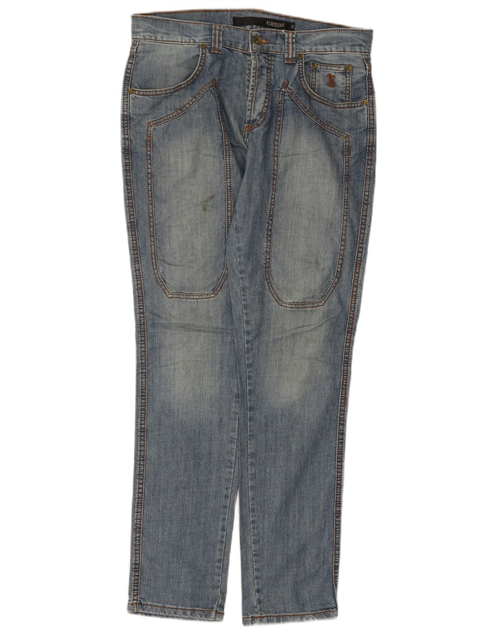 JECKERSON Mens Straight Jeans W31 L33 Blue Cotton