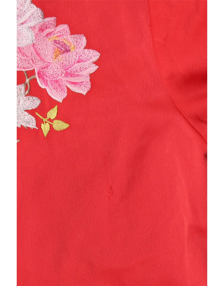 Jachetă bomber pentru femei Ted Baker UK 12 Medium Red Floral Poliester