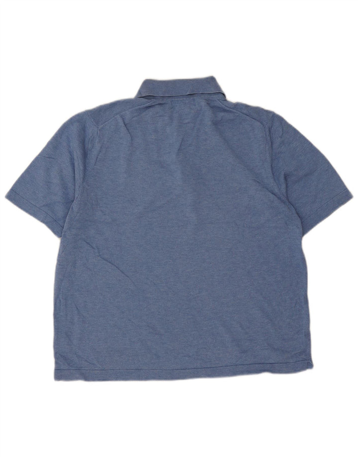 Tricou polo Brooks Brothers pentru bărbați, bumbac albastru mediu