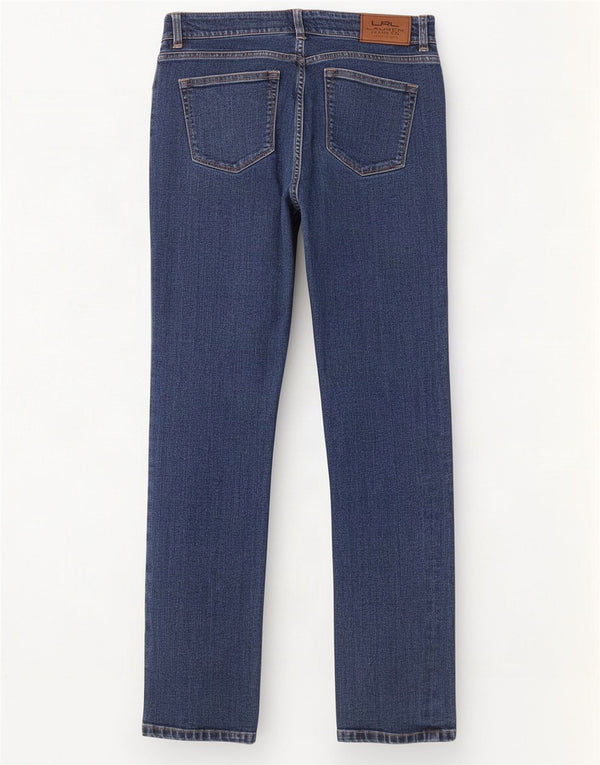 Blugi drepti pentru femei Ralph Lauren US 4 Small W26 L30 Bumbac albastru