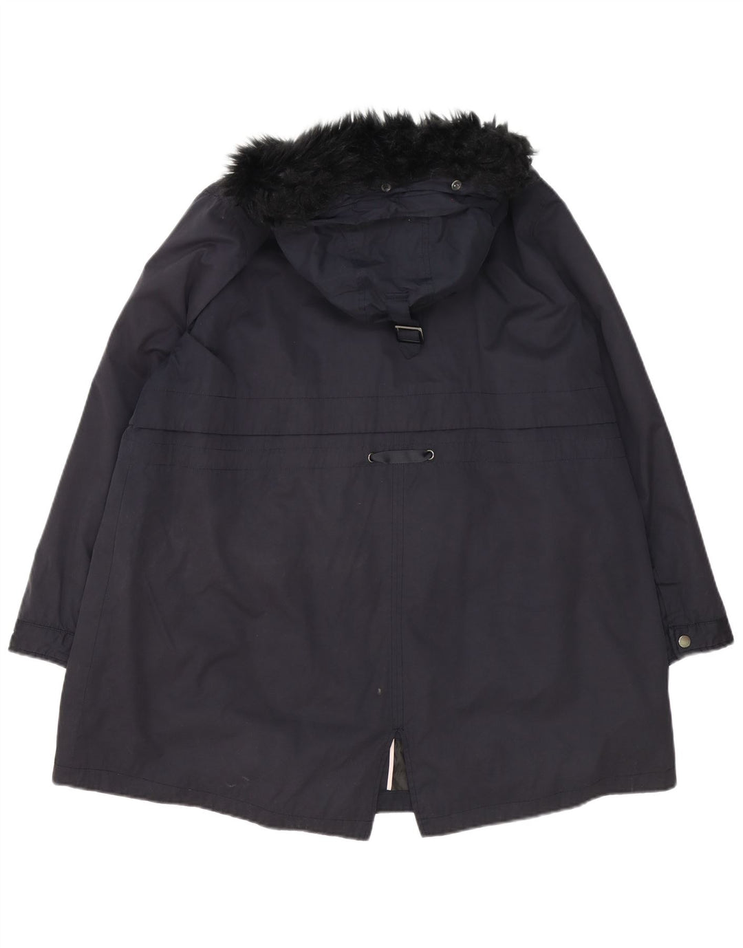 Jachetă parka supradimensionată cu glugă pentru femei Monsoon UK 18 XL poliester bleumarin
