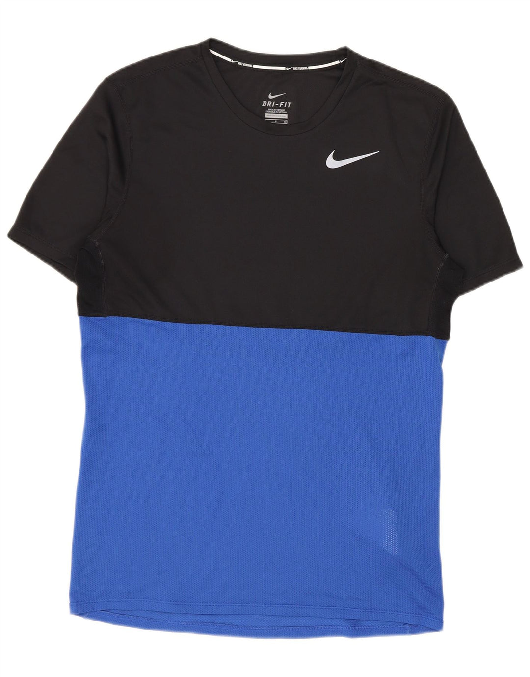 Tricou NIKE Dri Fit pentru bărbați Top mic, negru, poliester color bloc