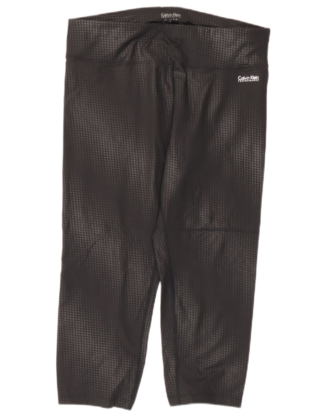 Calvin Klein Performanță Capri Leggings UK 14 Large Black Geometric