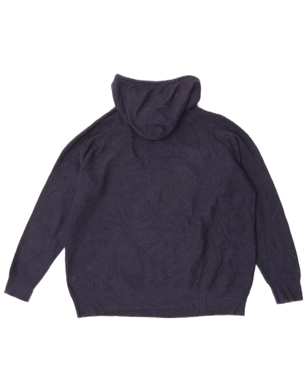 Pulover cu glugă pentru femei Marks & Spencer UK 14 Medium Bleumarin Viscoză