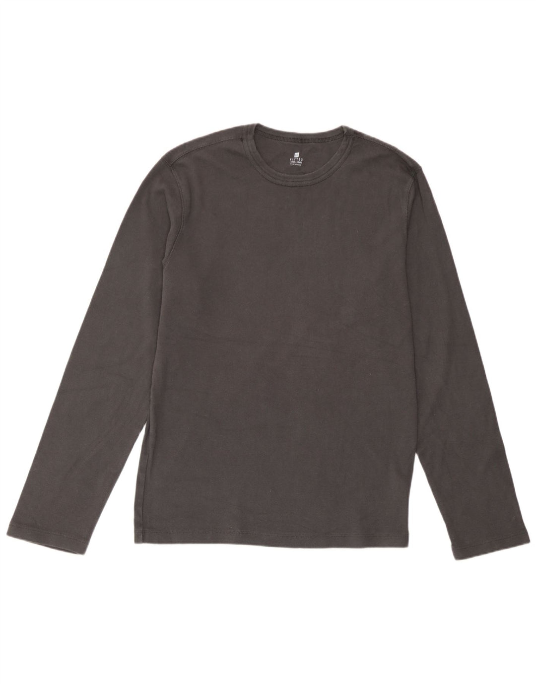 Gap Mens Fitted Top mânecă lungă mare bumbac gri
