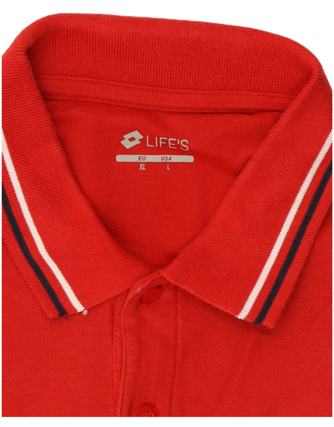 Tricou polo pentru bărbați Lotto, bumbac roșu mare