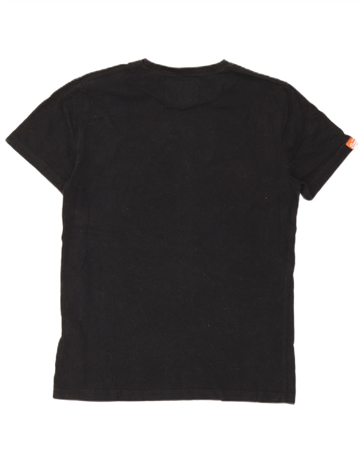 Tricou Superdry pentru bărbați Top mediu negru bumbac