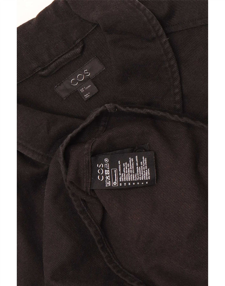 Cămașă Cos bărbați din denim mic negru Lyocell
