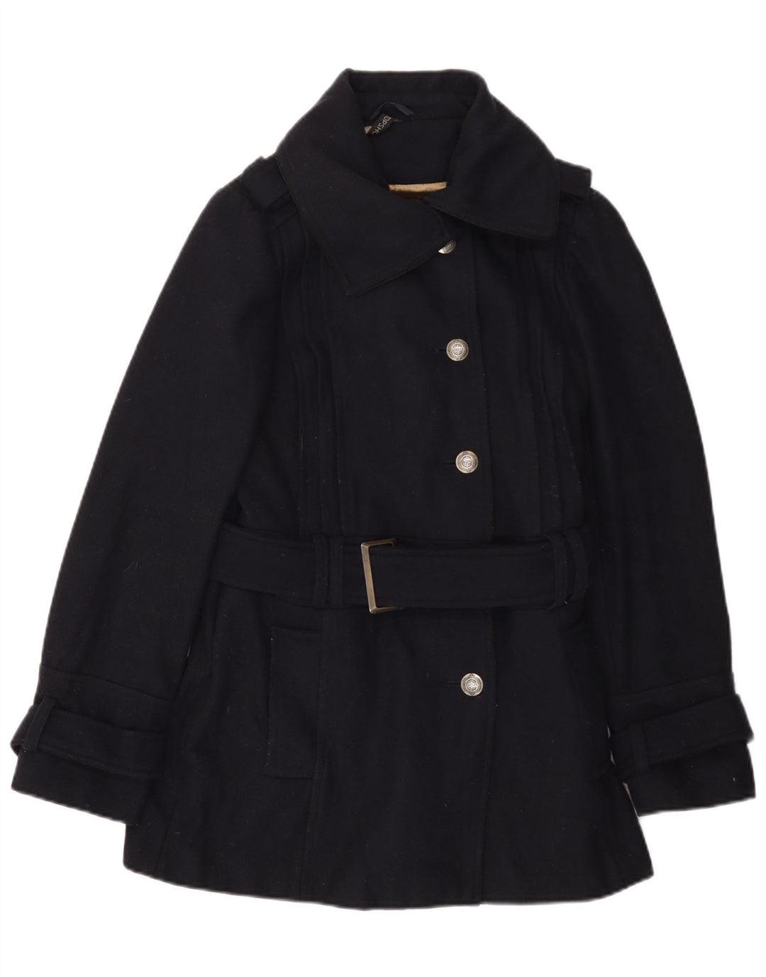 Topshop Pardesiu pentru femei UK 14 Medium Bleumarin Lână