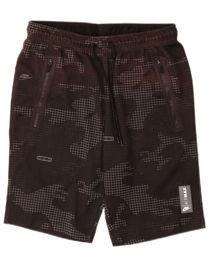 Pantaloni scurți sport Nike pentru bărbați, medii W32 L10, poliester de camuflaj negru