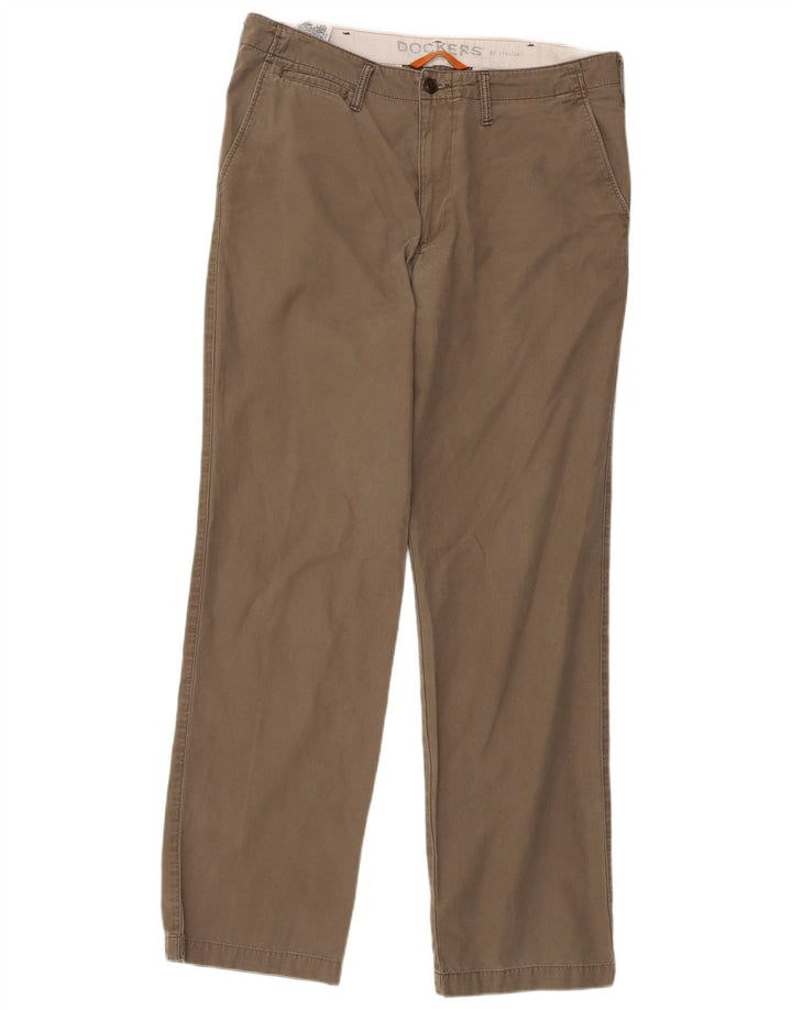 Dockers Pantaloni Chino Drepți Bărbați L34 L34 Bumbac gri