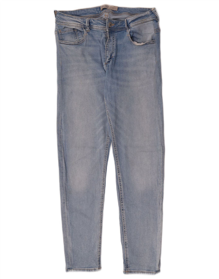 Blugi slim dama Zara EU 42 Large W32 L27 Albastru