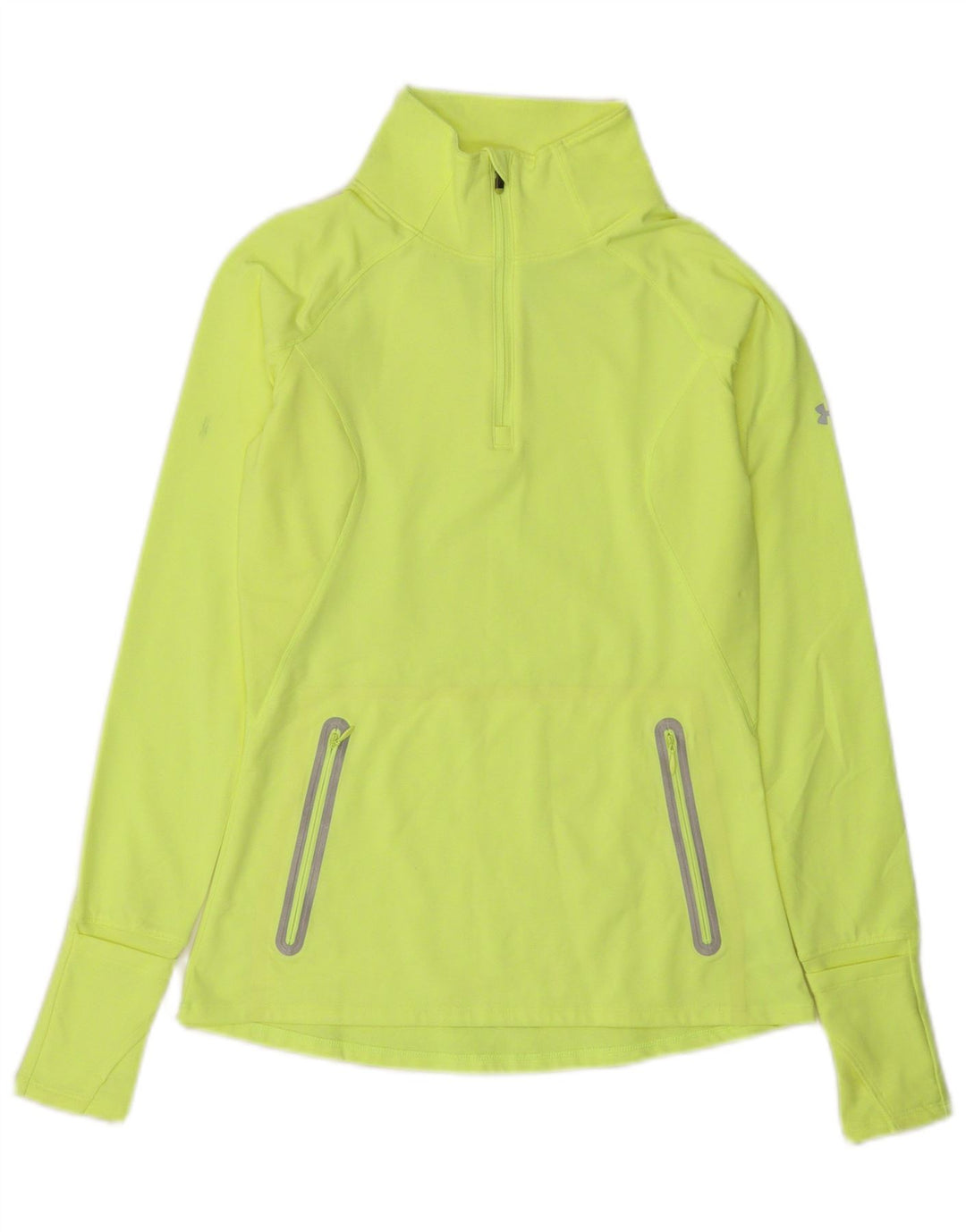 Top de trening Under Armour pentru femei Cold Gear Pullover UK 8 Small Yellow