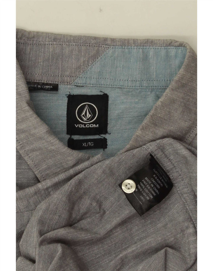Cămașă pentru bărbați Volcom XL bumbac gri