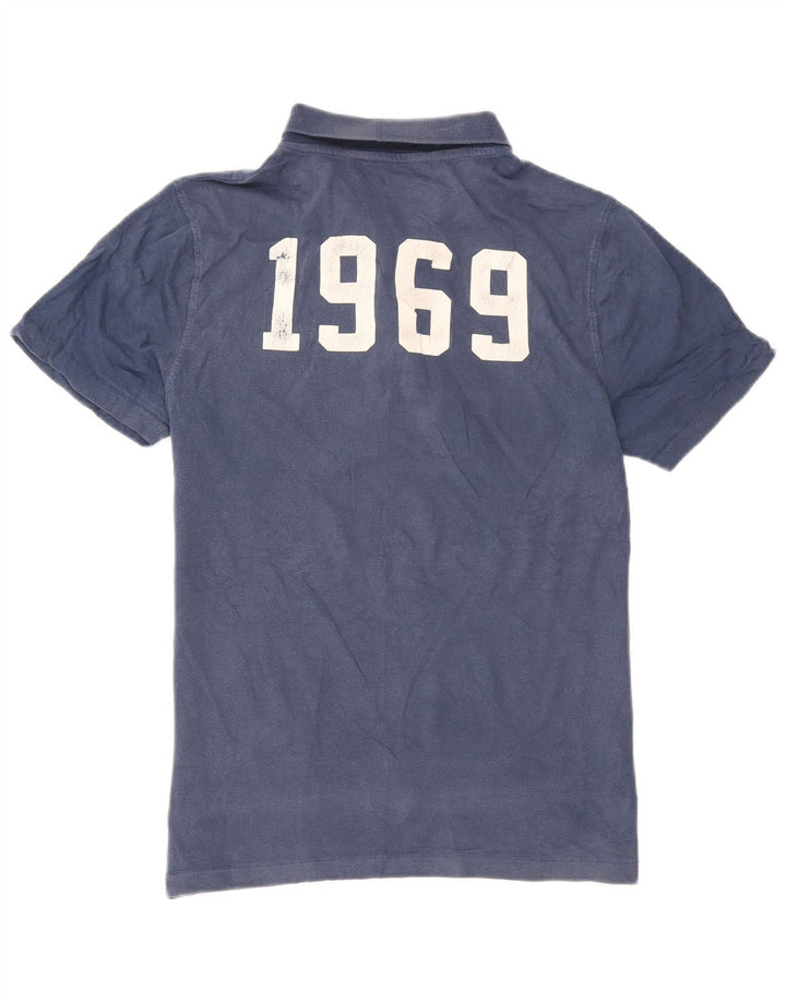 Tricou polo Gap pentru bărbați, bumbac albastru mediu
