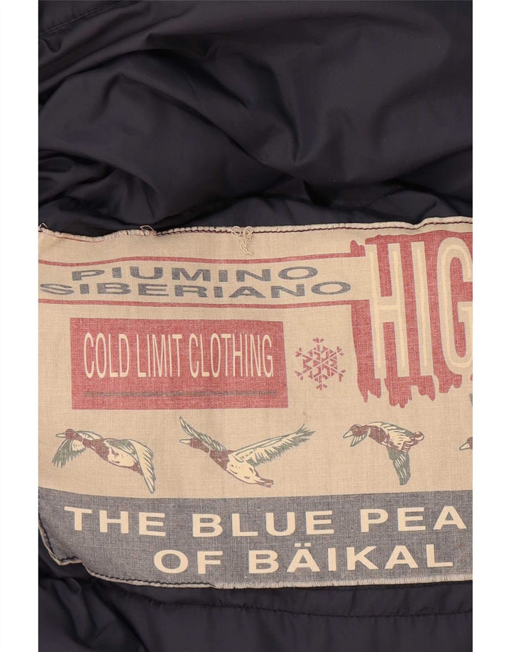 Jachetă căptușită vintage pentru bărbați UK 44 2XL bleumarin