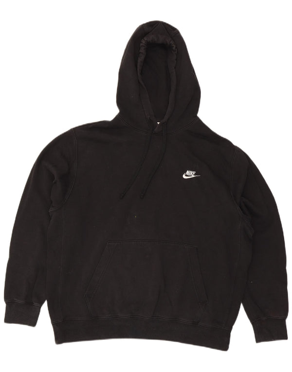 Pulover Nike pentru bărbați, bumbac mare, negru