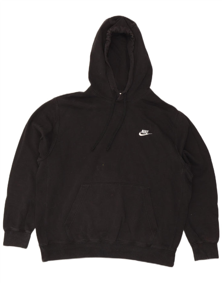 Pulover Nike pentru bărbați, bumbac mare, negru
