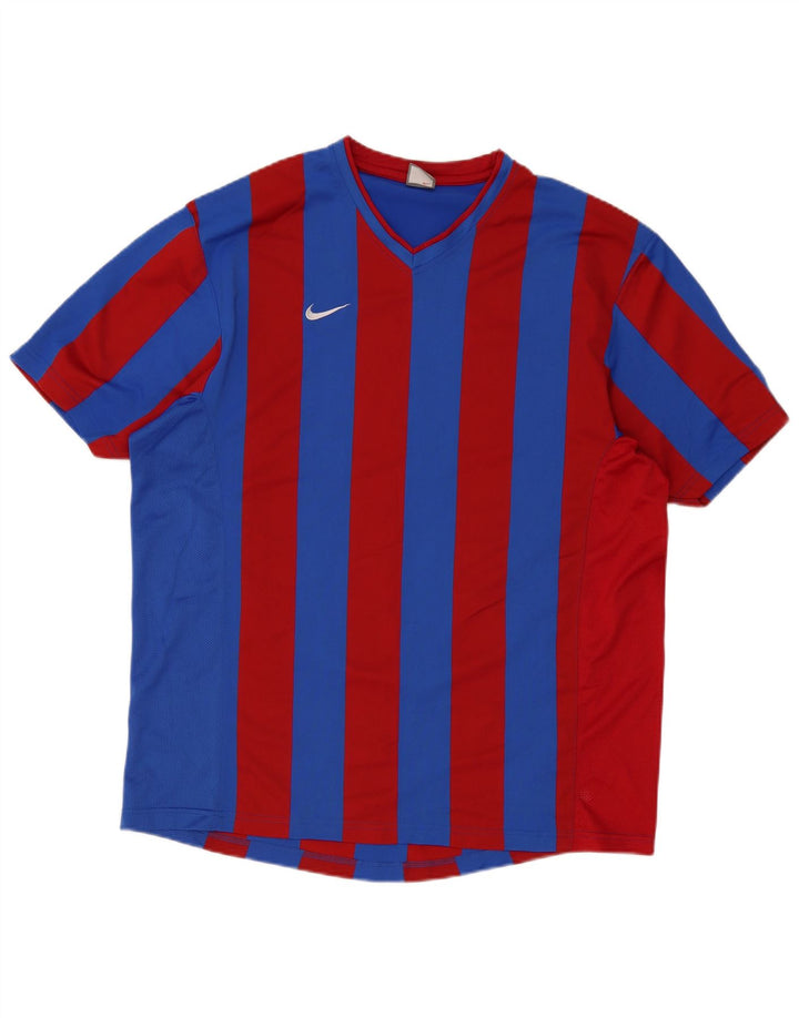 Tricou pentru bărbați Nike Top 2XL poliester cu dungi albastre