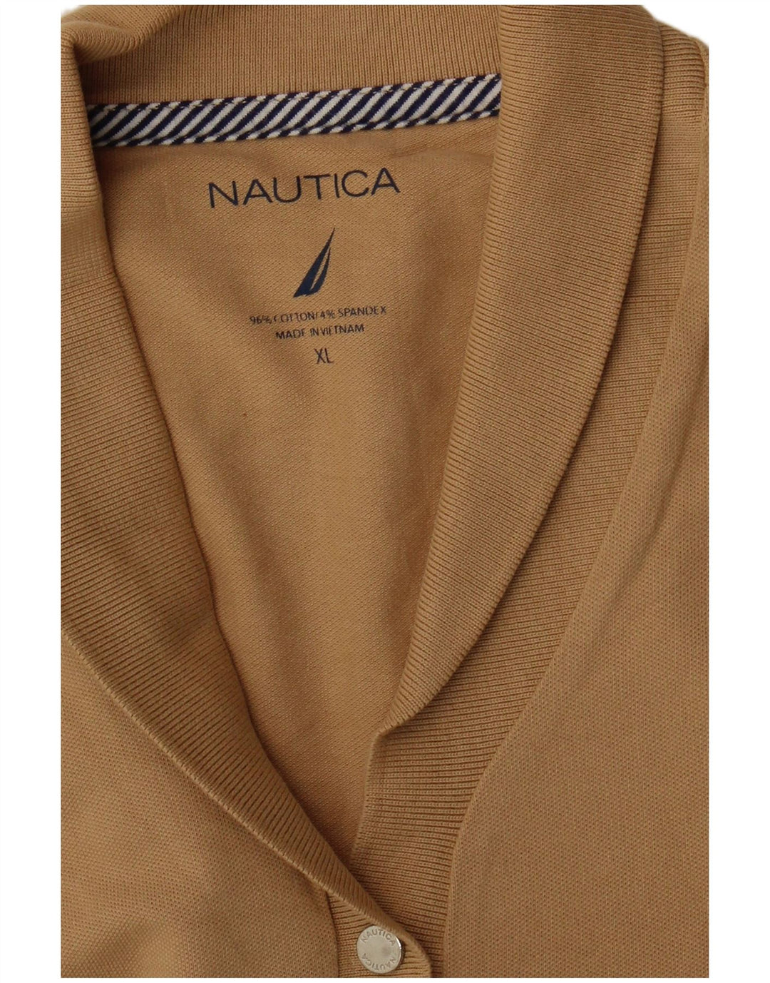 Tricou polo NAUTICA pentru femei UK 18 XL bumbac bej
