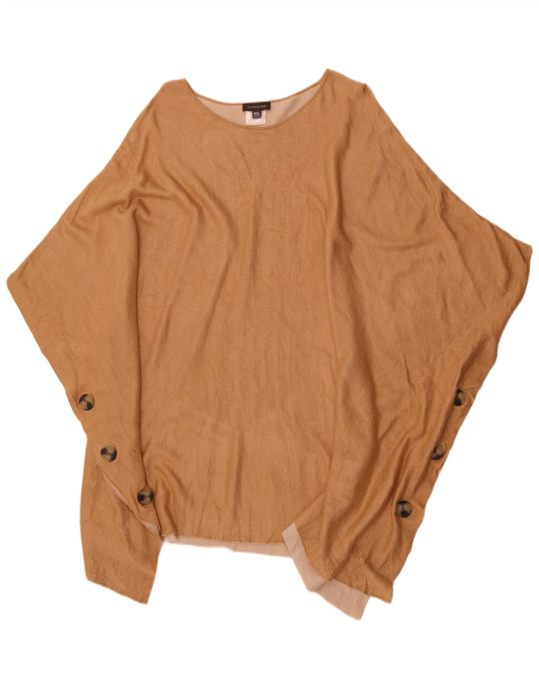 Jumper Poncho pentru femei Autograph UK 14 Medium Bej Bumbac