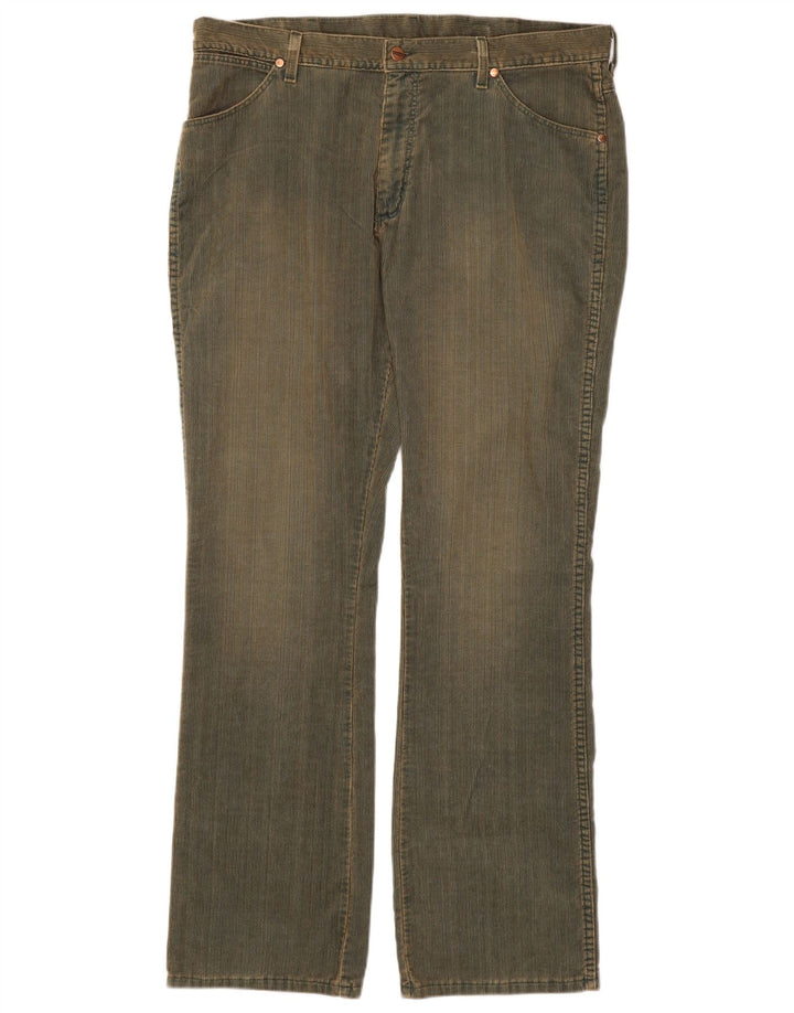 Pantaloni WRANGLER bărbătesc din velur cu velur, W38 L34, bumbac kaki