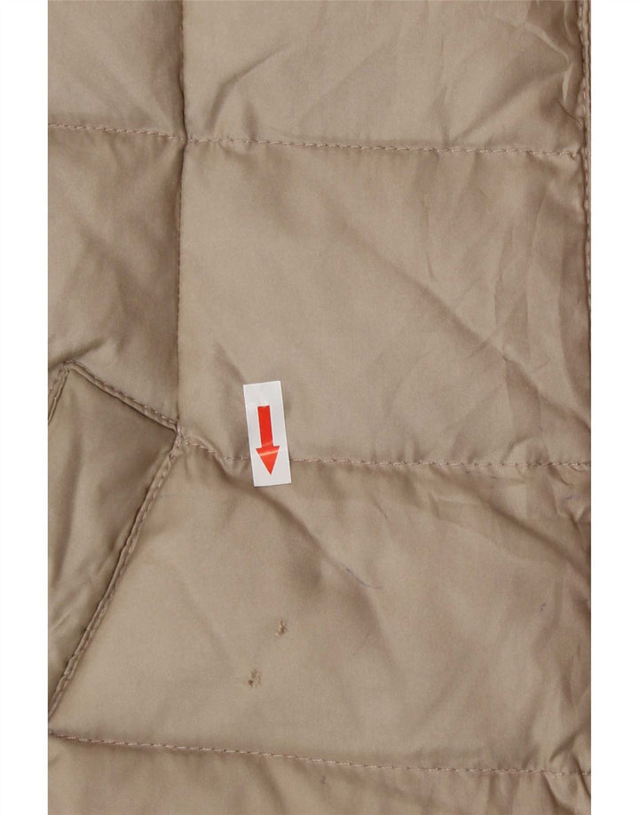 Jachetă căptușită pentru femei Zara UK 12 Medium Bej Poliester
